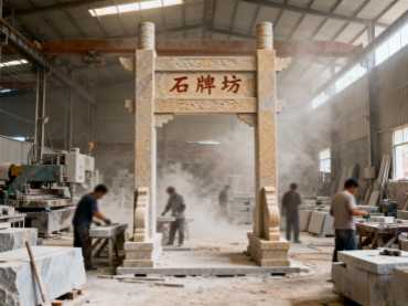 石牌坊加工